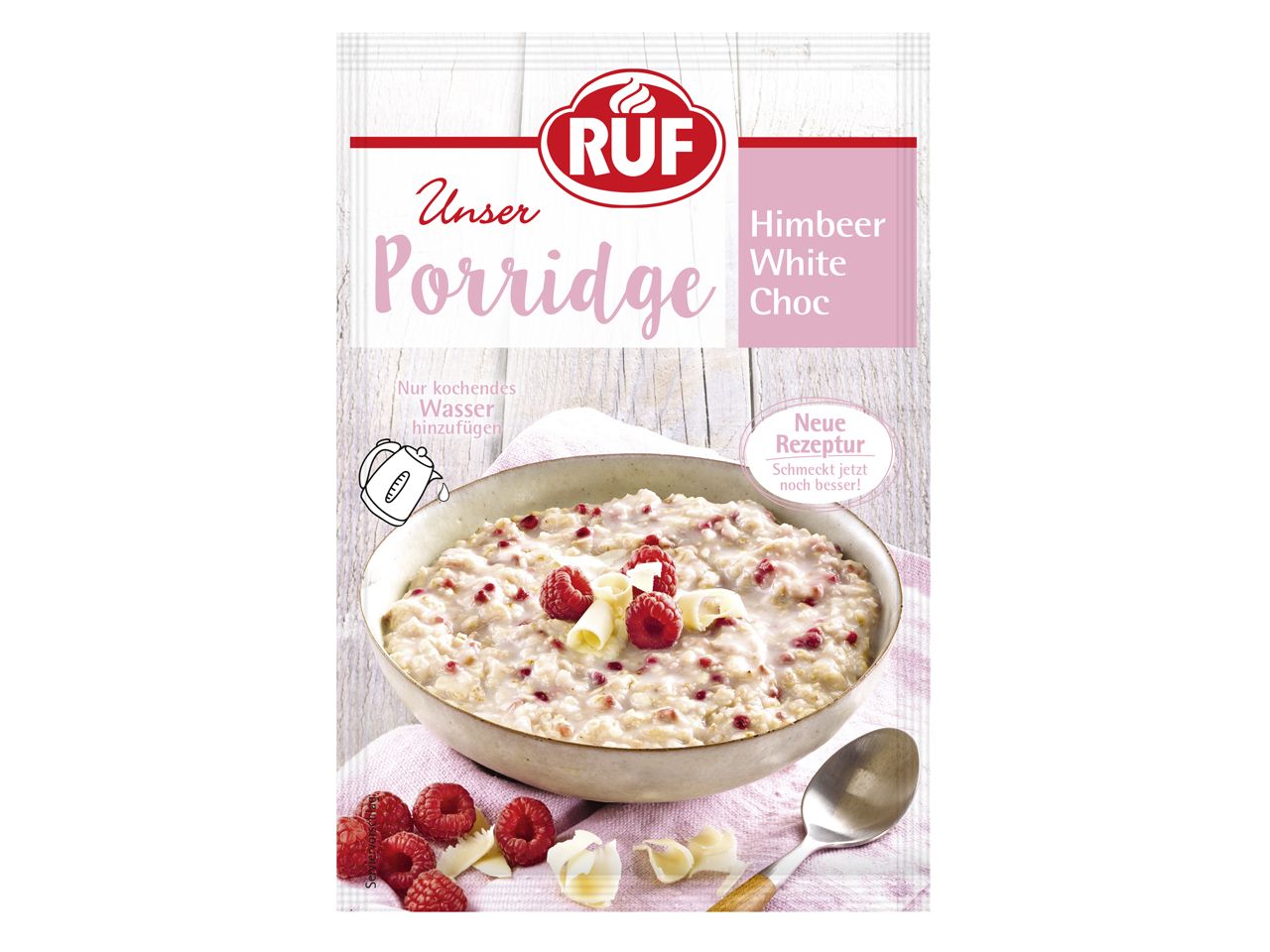 ruf porridge himbeer white choc 65g