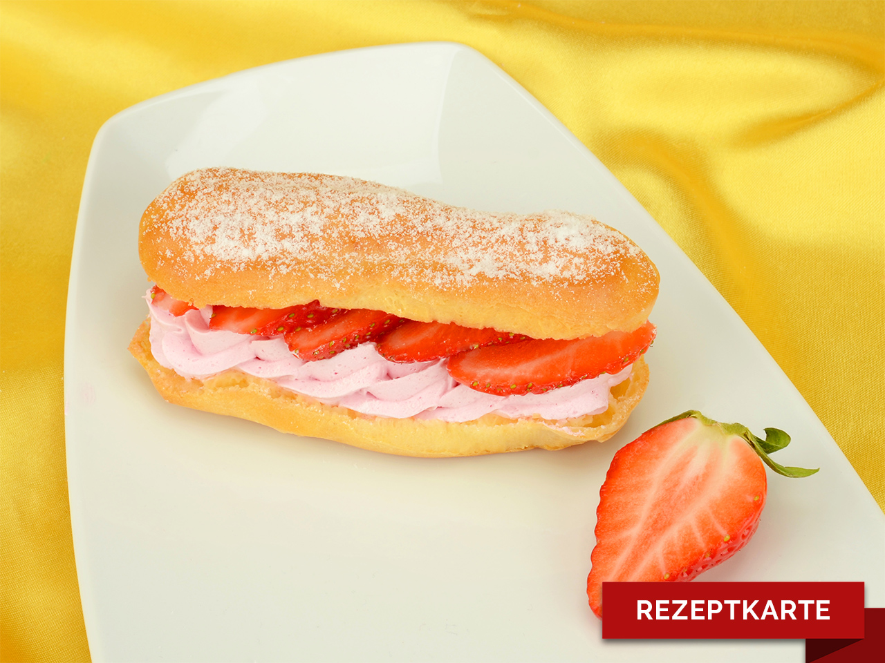 erdbeer eclairs rezeptkarte