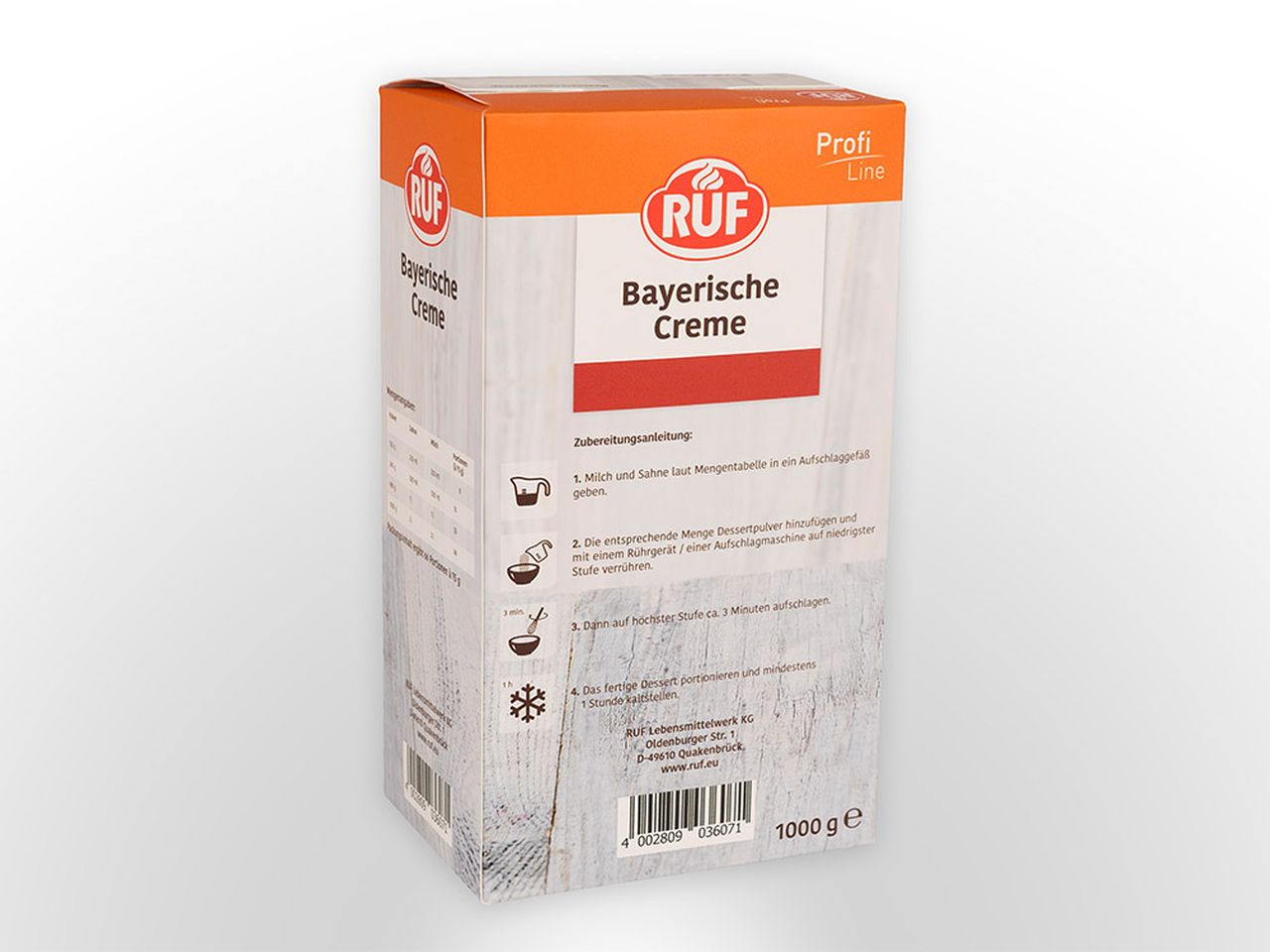 ruf bayerische creme 1 0kg
