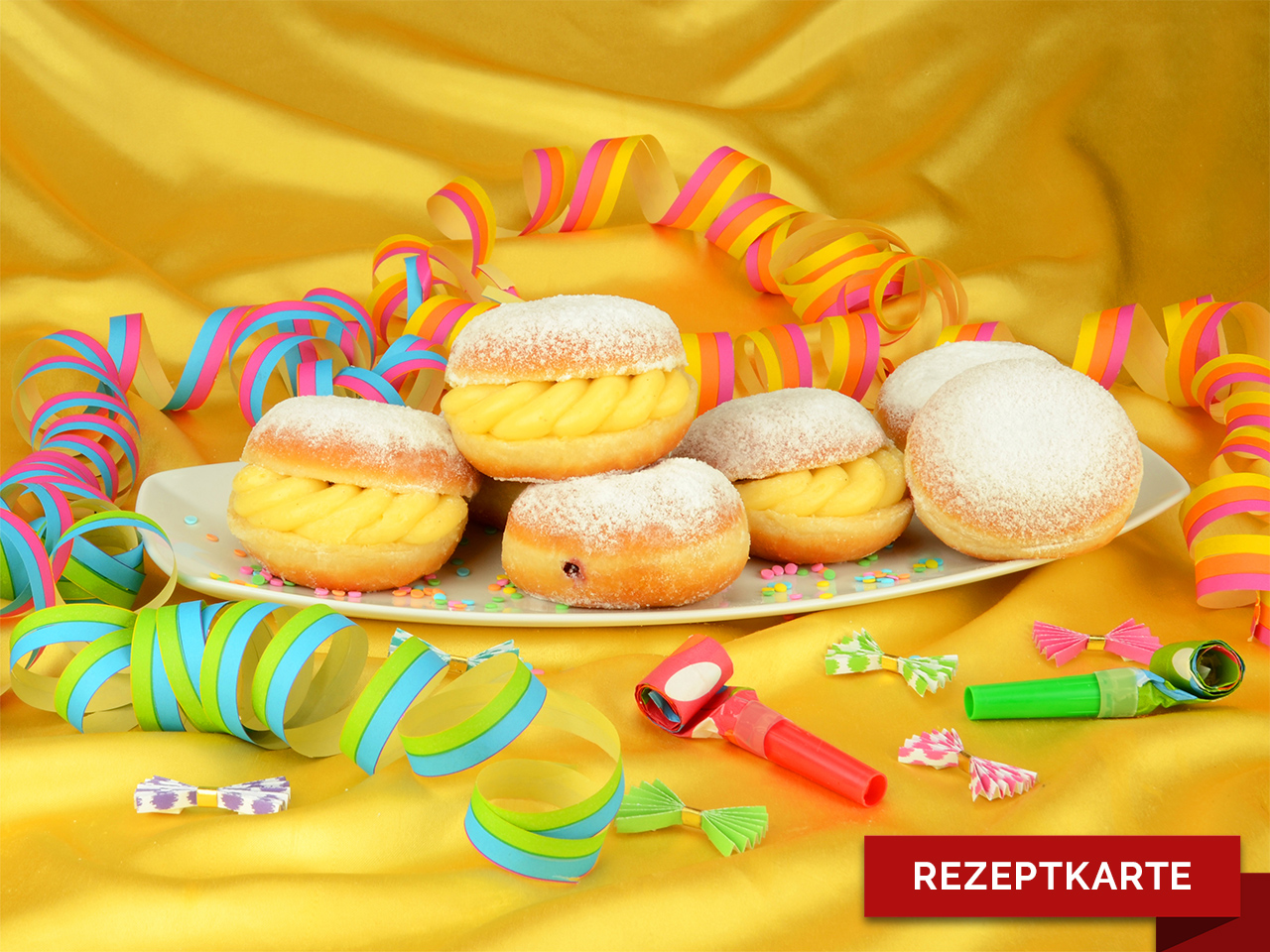 karnevals berliner rezeptkarte