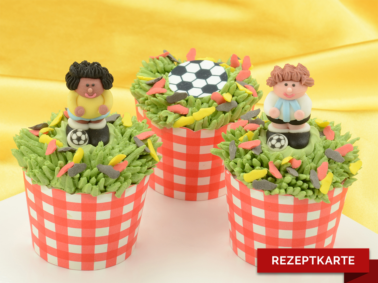 cupcakes fuer fussballfans rezeptkarte