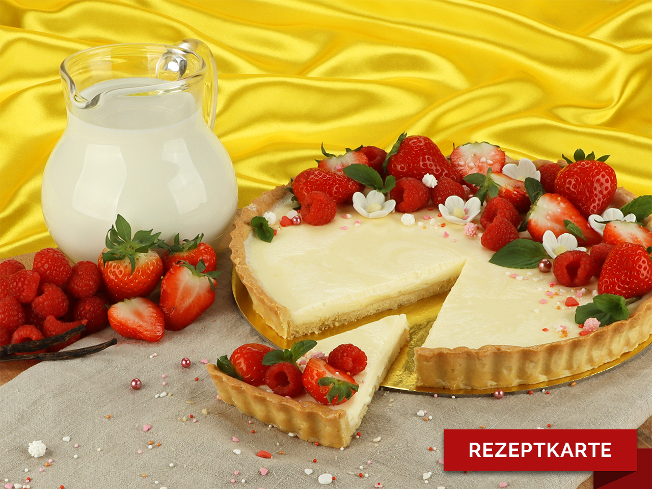 panna cotta tarte rezeptkarte