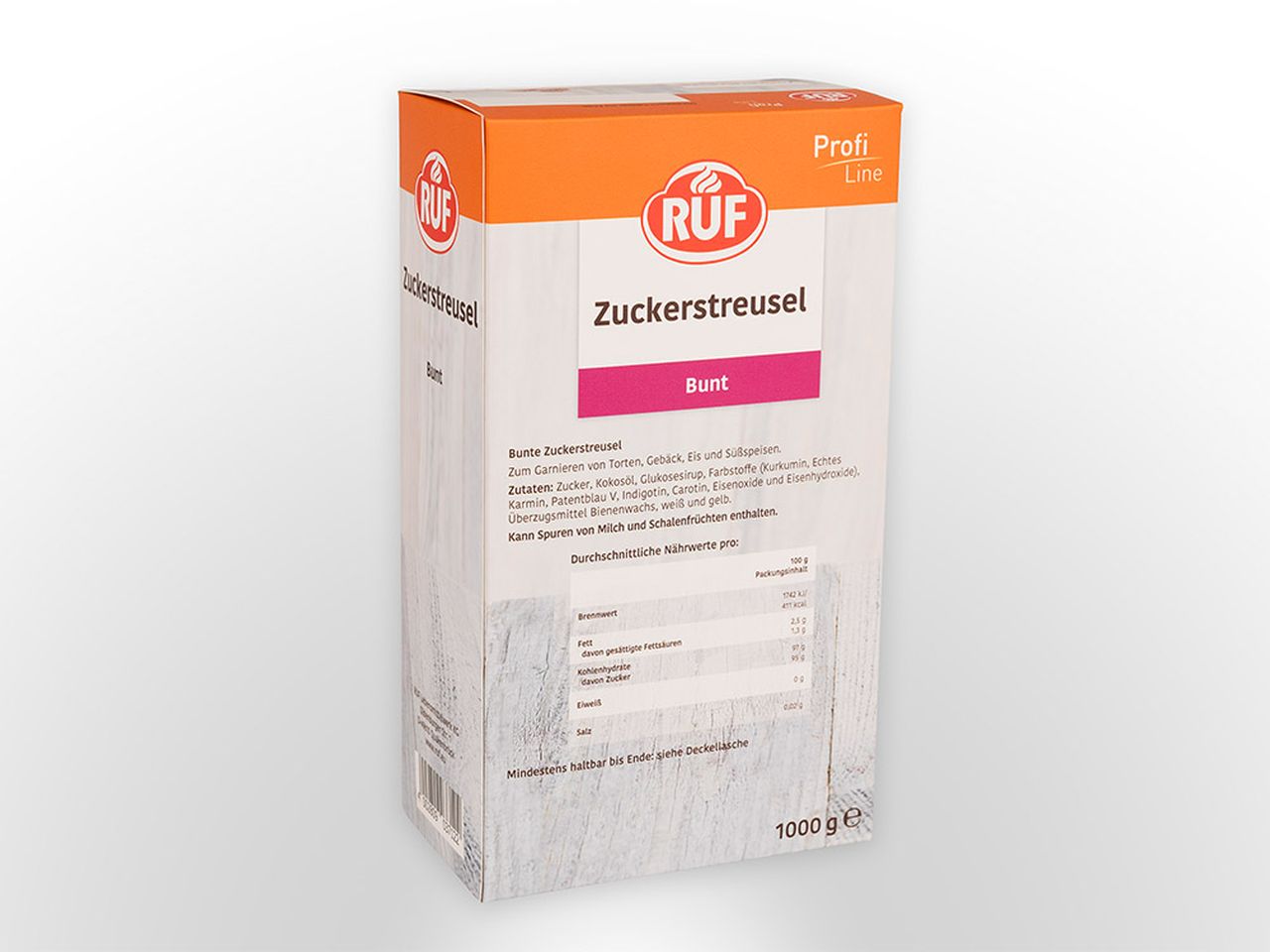 ruf bunte zuckerstreusel 1 0kg
