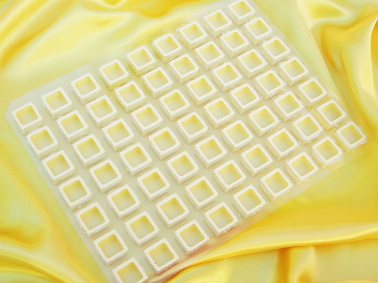 11 sheets square shells white