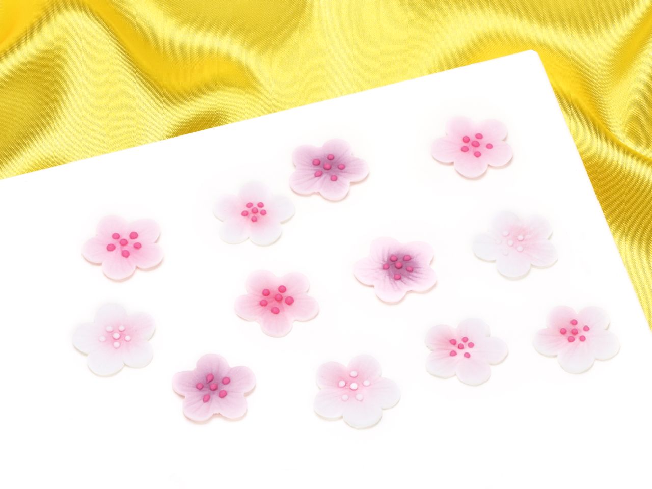 cupcake deko blumen rosa 12 stueck