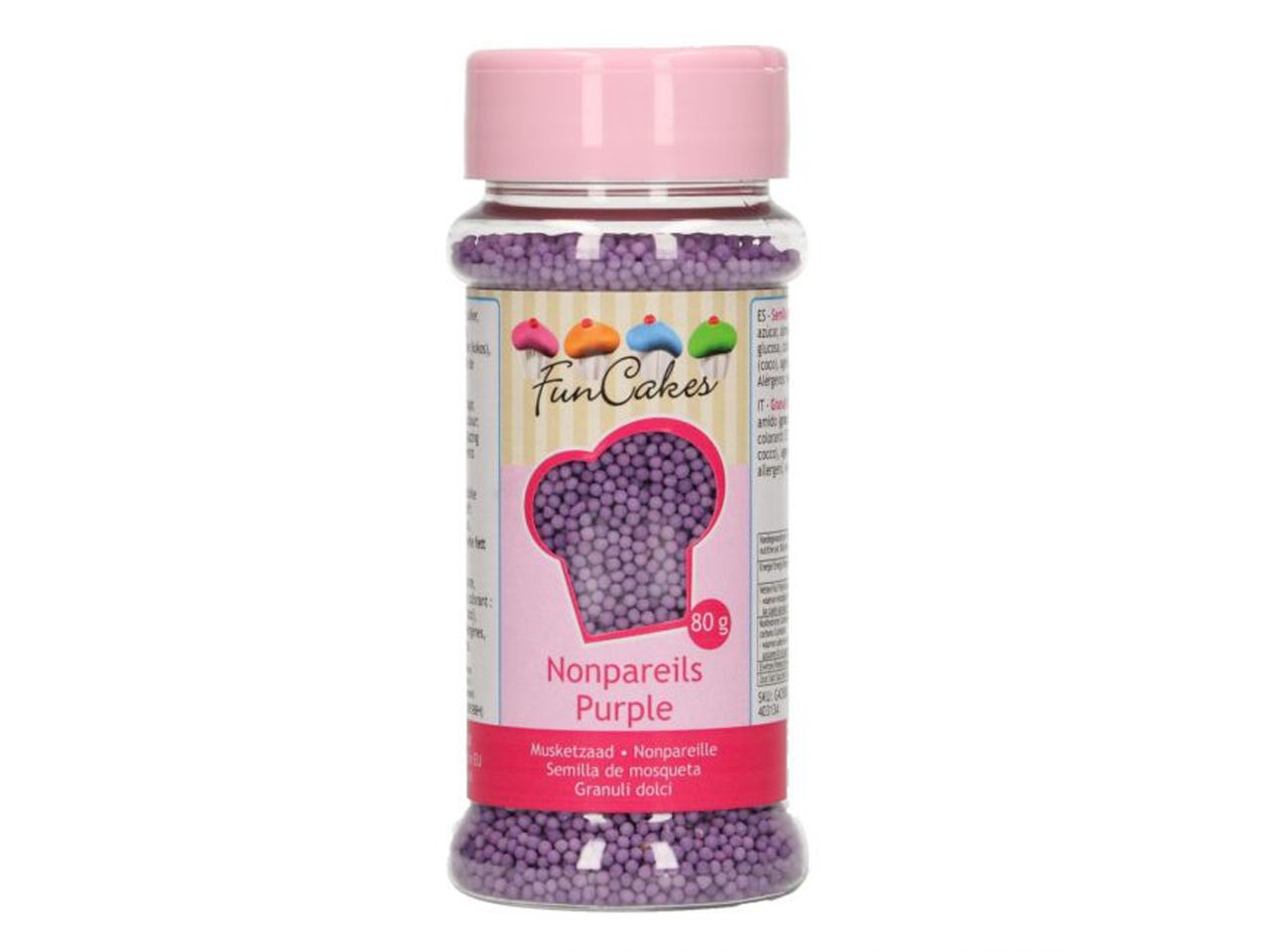funcakes miniperlen violett 80g