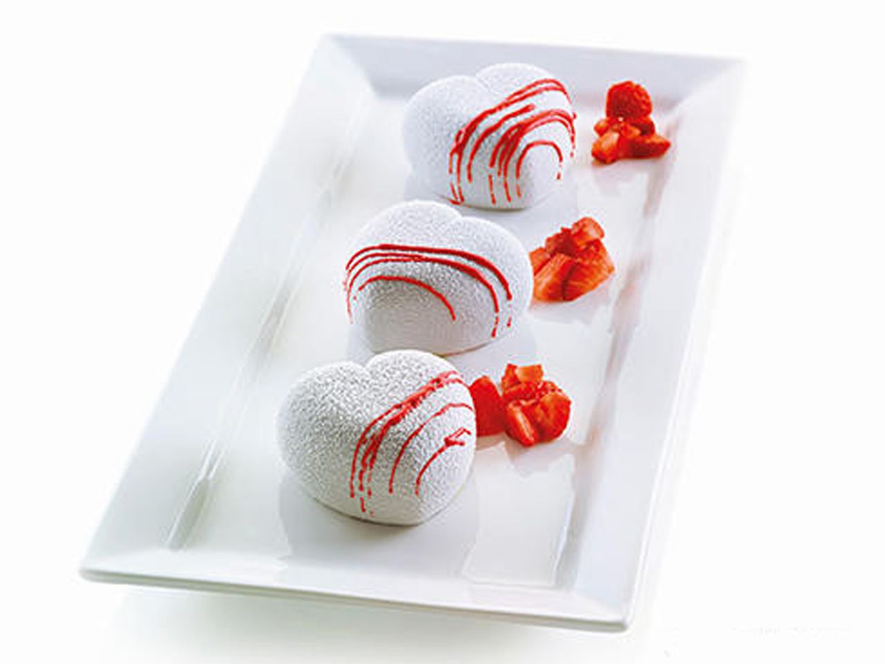 silicone mould mini cuoricino