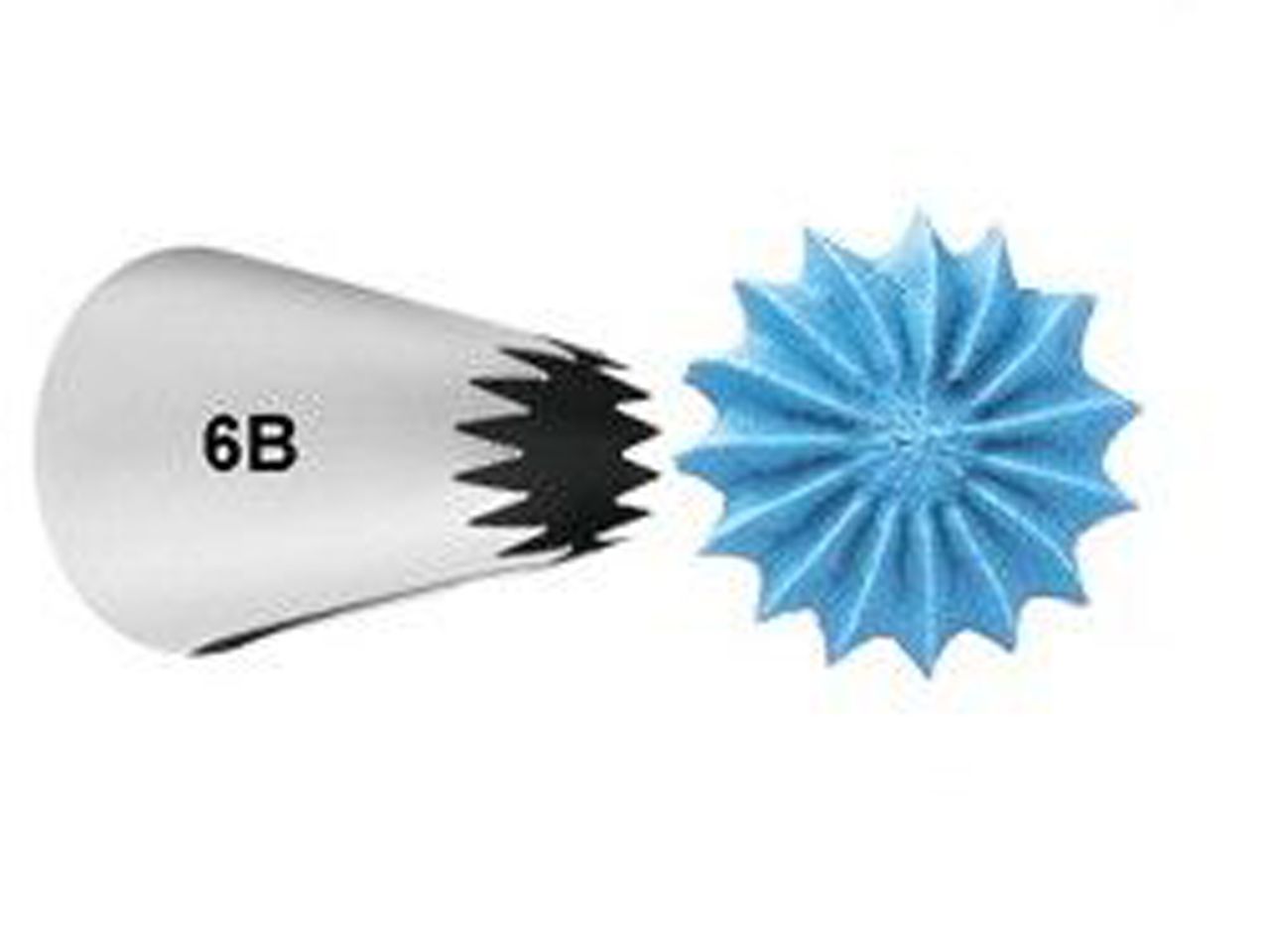 wilton garniertuelle nr 6b open star carded