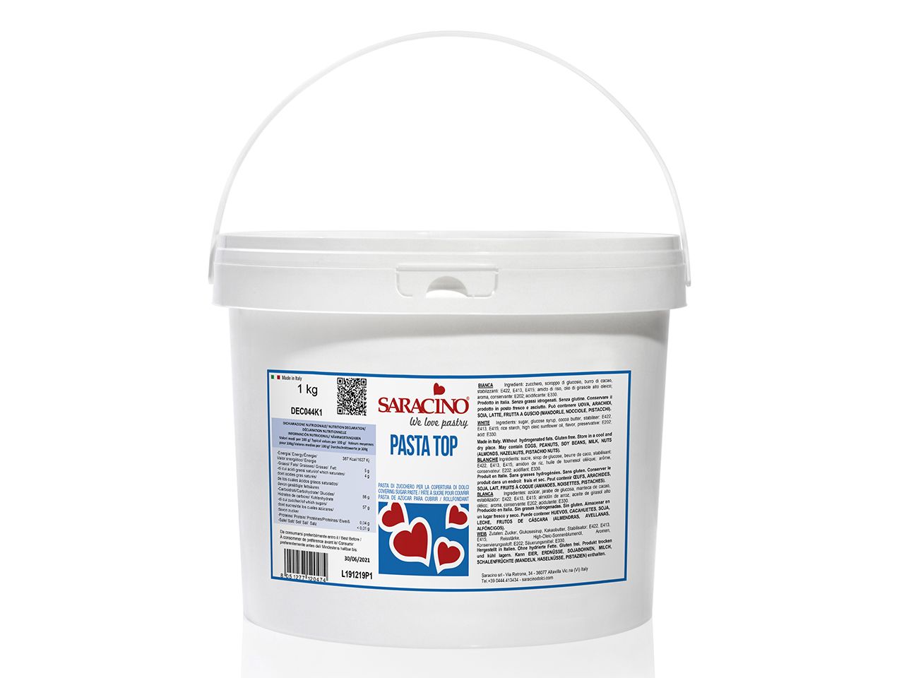 saracino fondant pasta top weiss 5kg