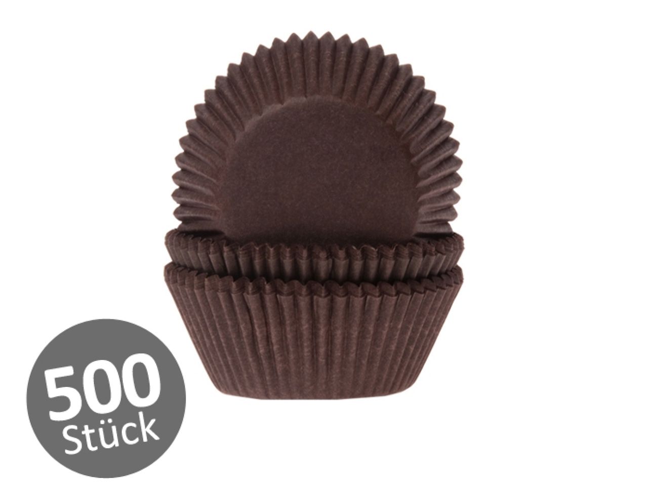 mini muffin cases brown 500 pieces