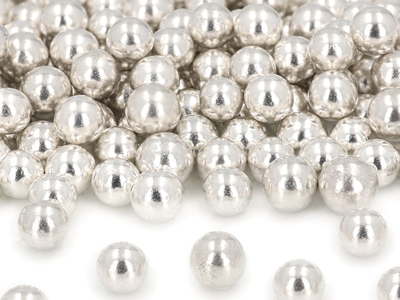 zuckerperlen silber 10mm 60g