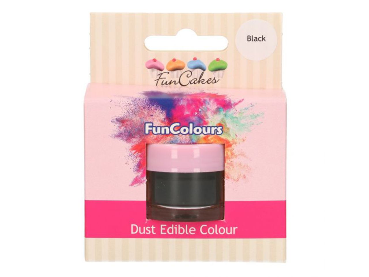 funcakes edible funcolours dust black 1 5g