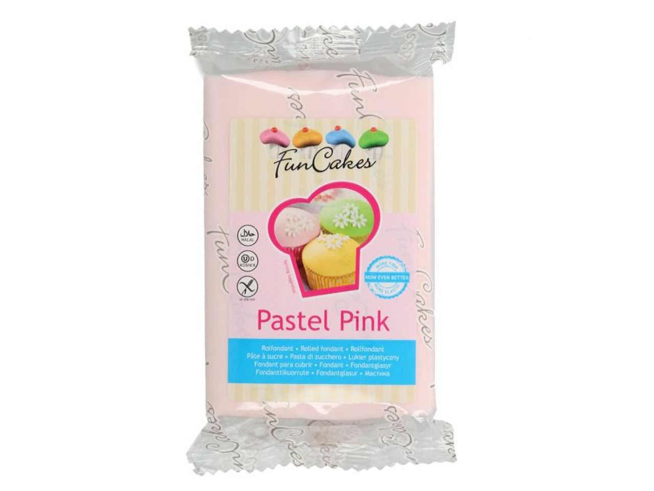 funcakes fondant rosa pastel pink 250g
