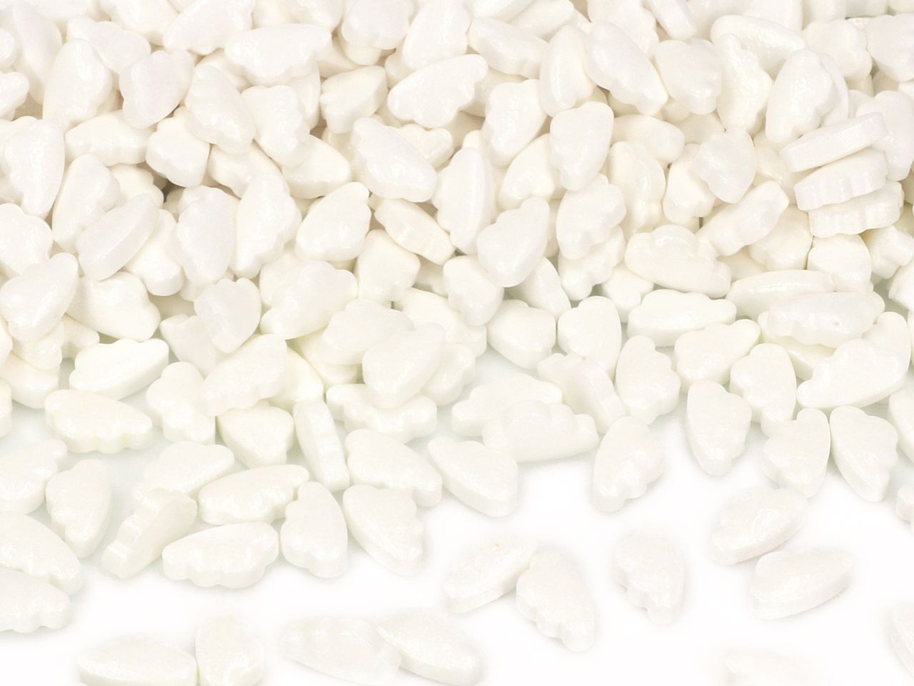 streudekor wolken weiss 80g