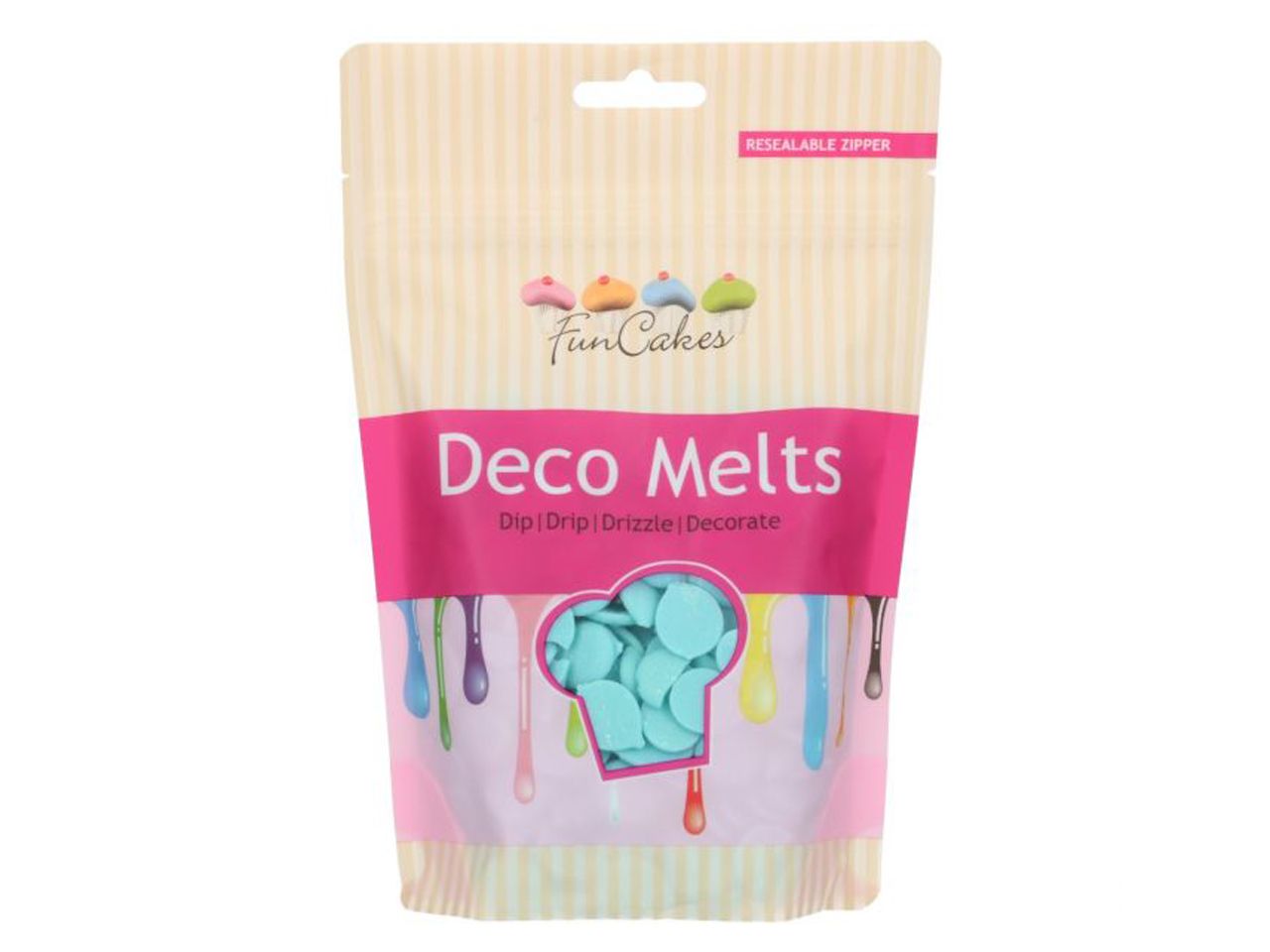 funcakes deco melts light blue 250g