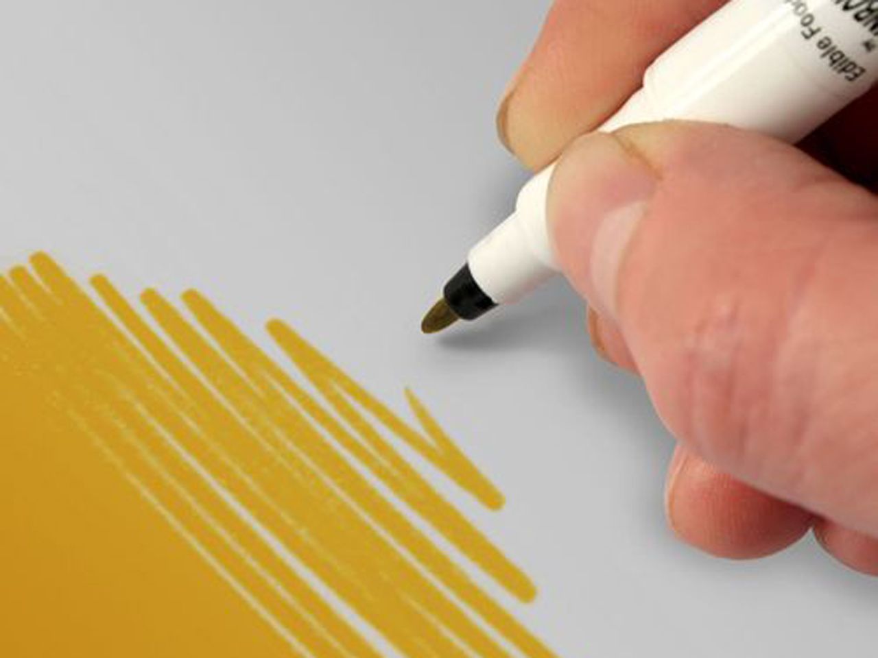 farbstift food art pen dunkelgold