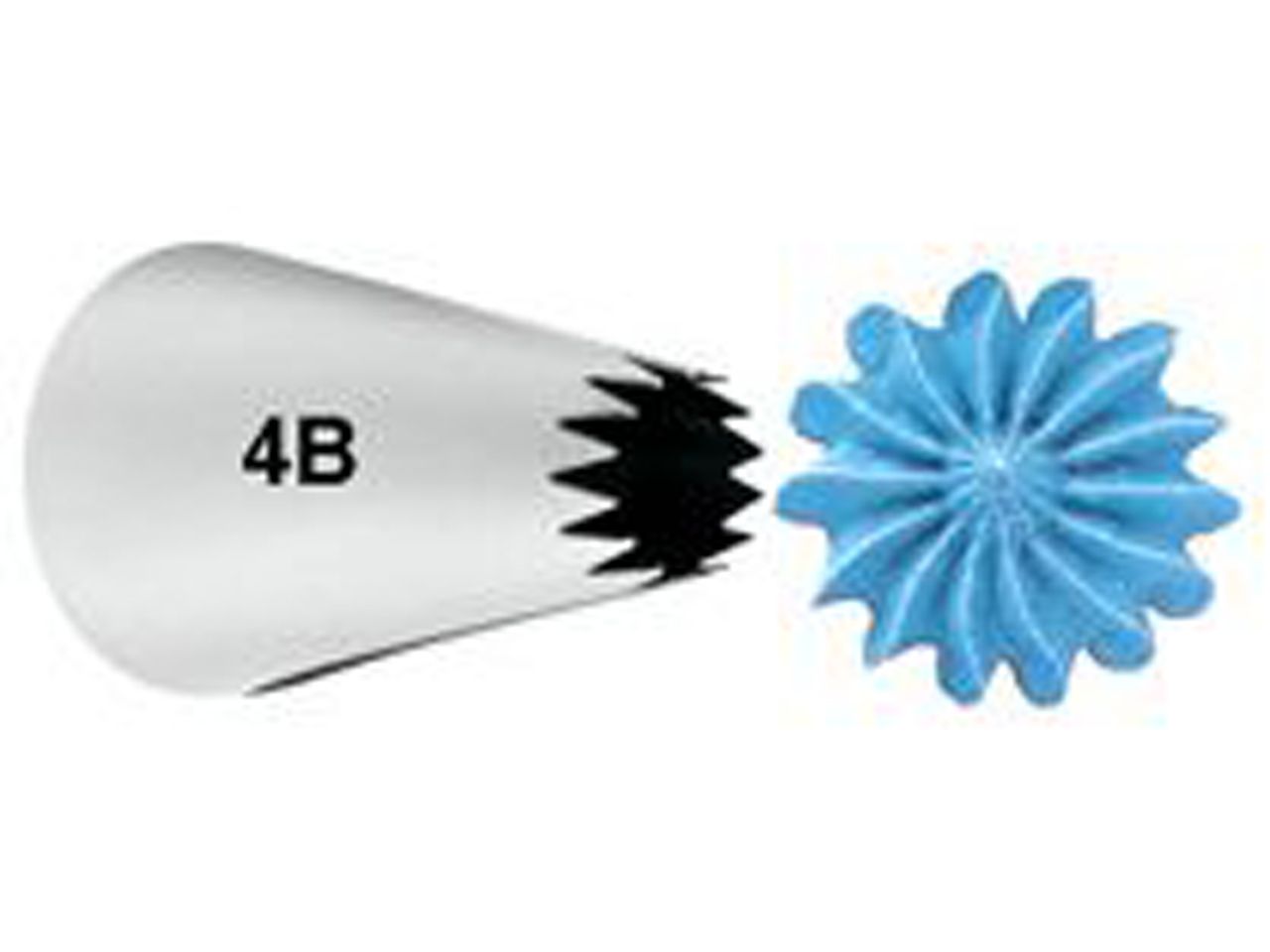 wilton garniertuelle nr 4b open star carded