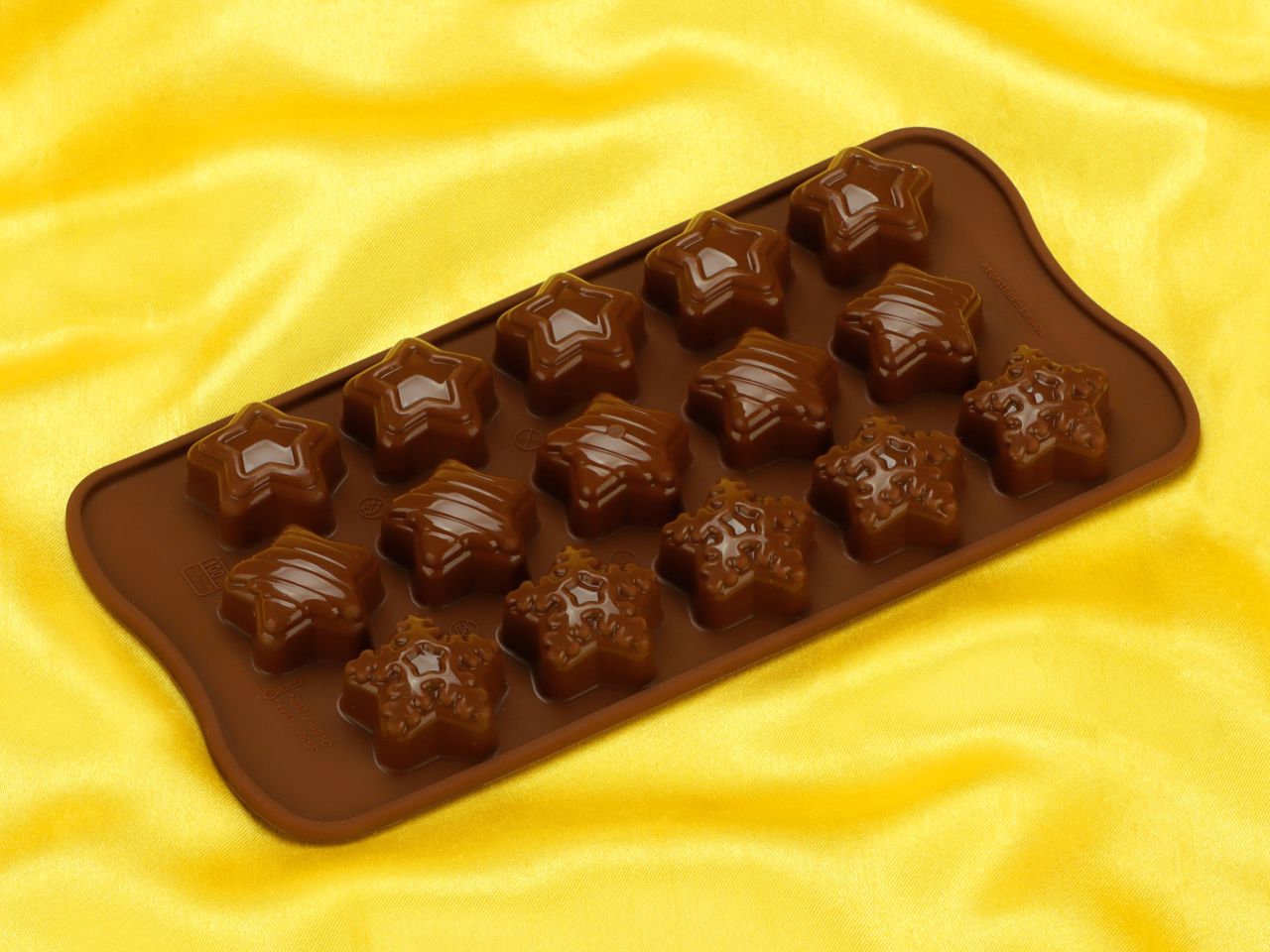 silicone chocolate mould winter stars