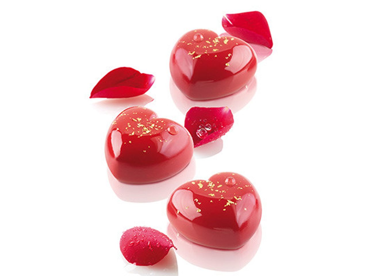 silicone mould cupido heart 30