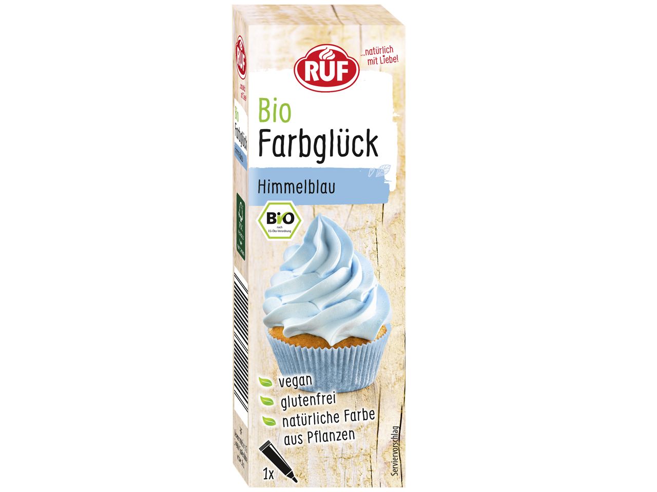 ruf bio farbglueck himmelblau 25g
