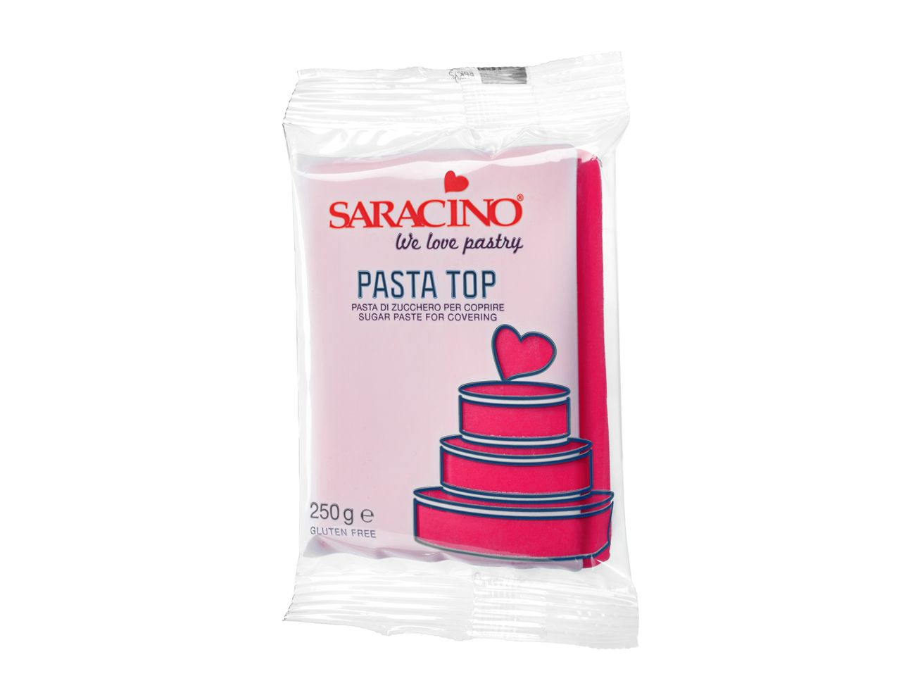 saracino fondant pasta top fuchsia 250g