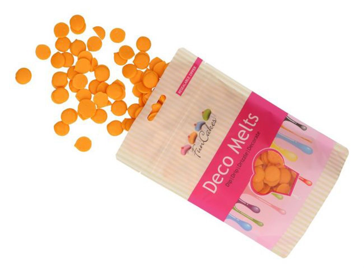 funcakes deco melts orange 250g