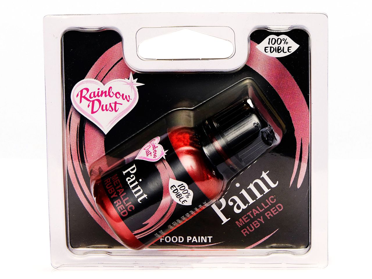 rd metallic food paint ruby red 25ml