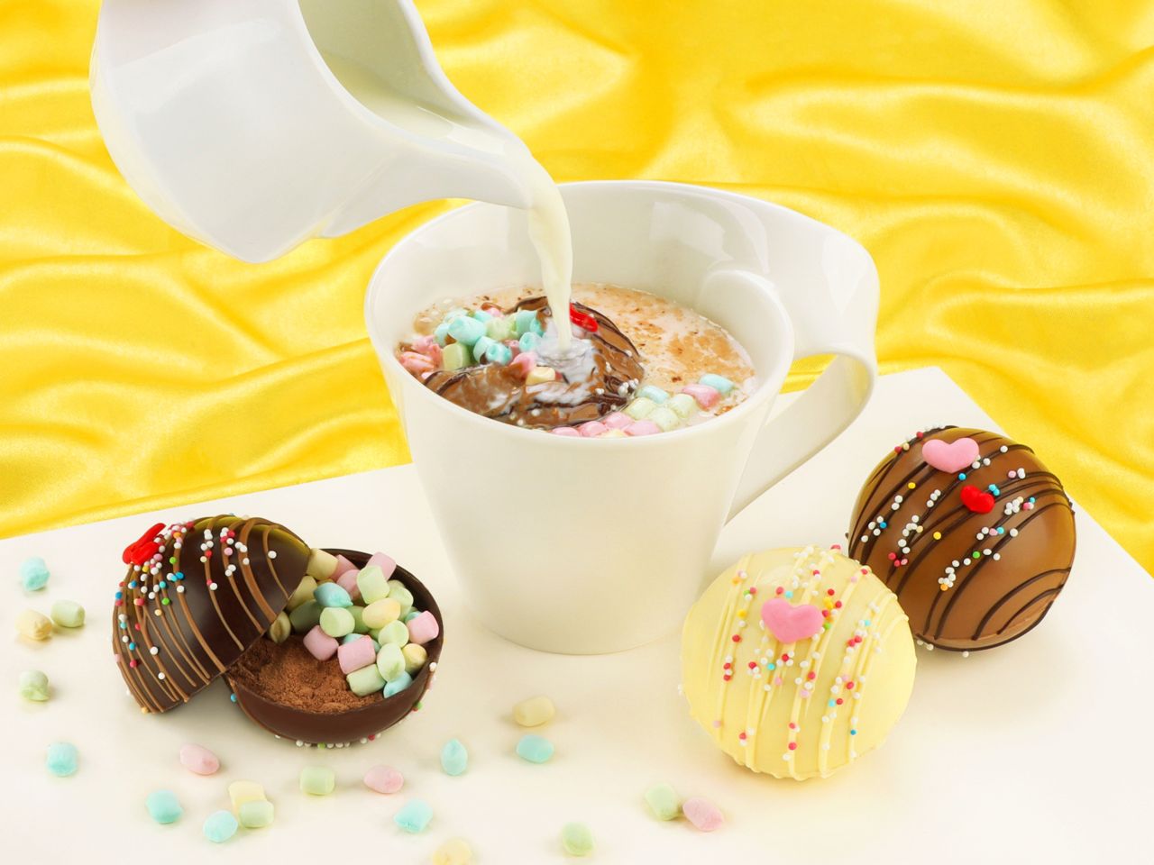 hot chocolate bombs set