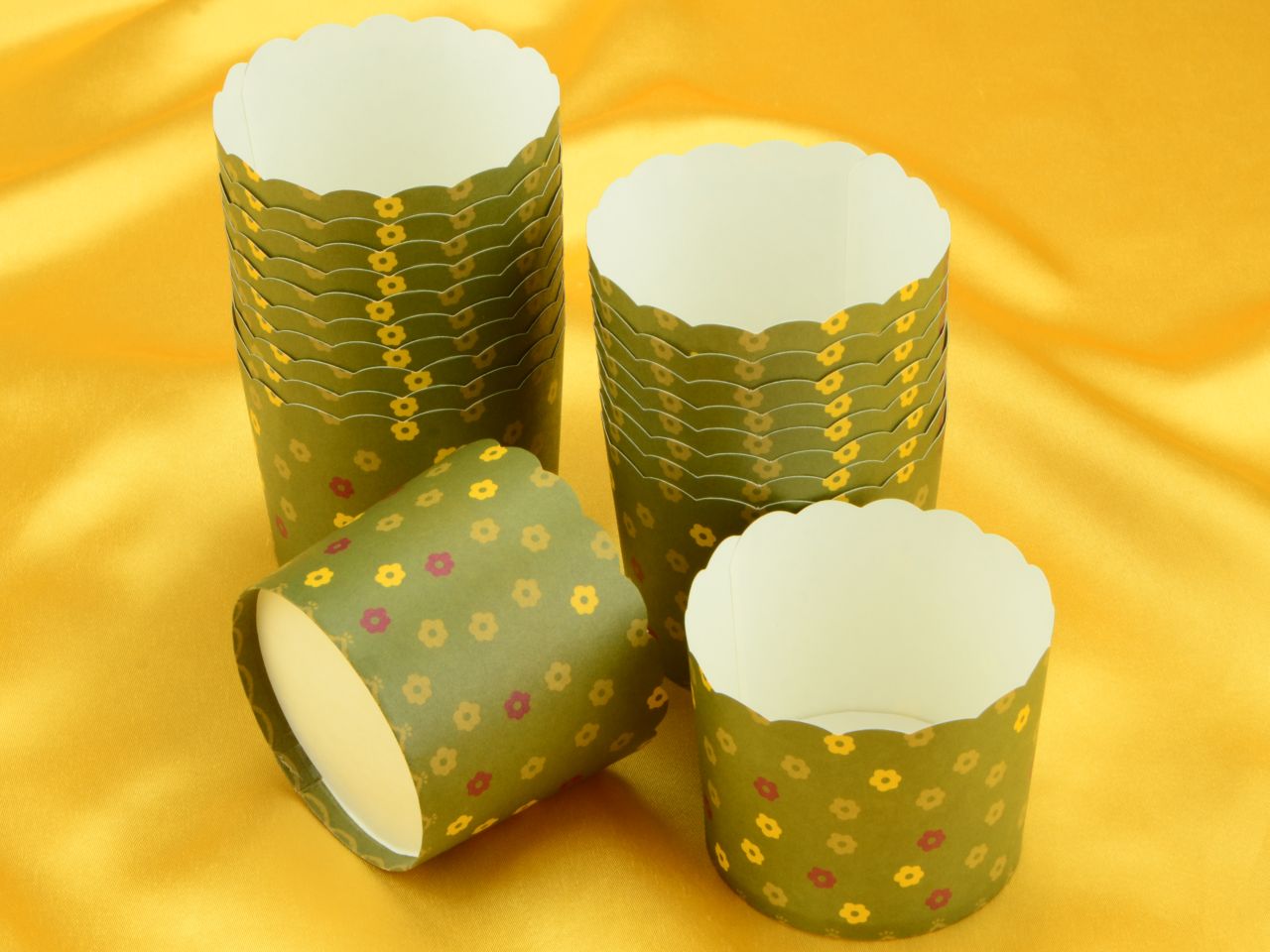 cupcake cup big flower meadow 20 pieces