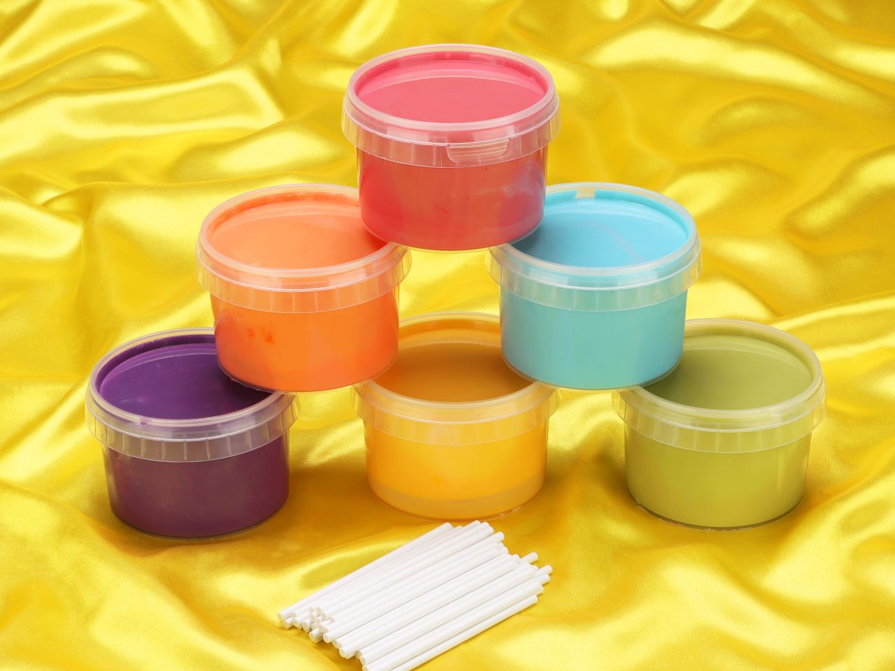 cake pop glaze set rainbow