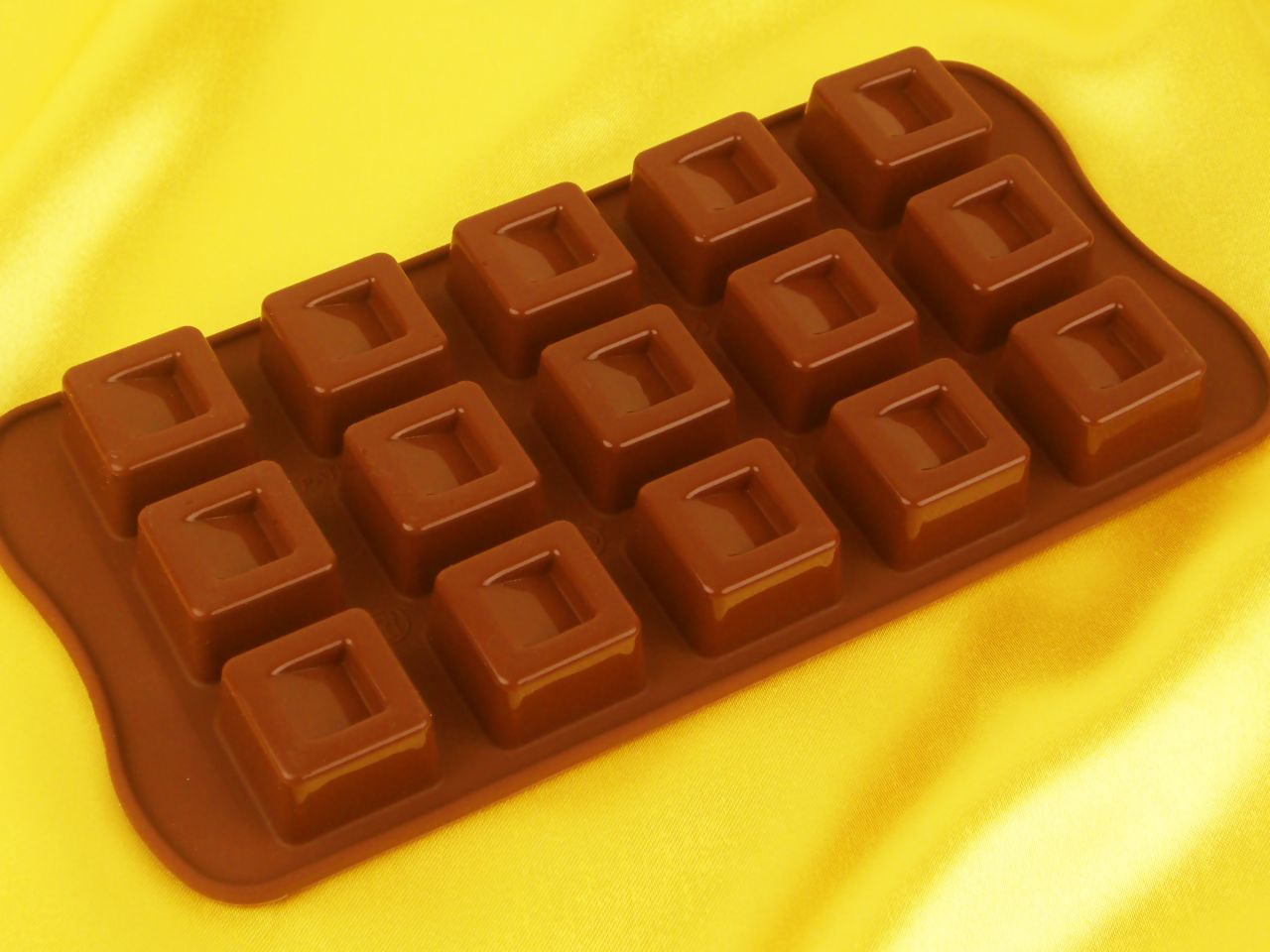 silicone praline mould cube