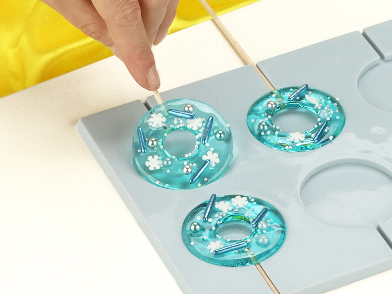 kunterbunte donut lollis anleitung
