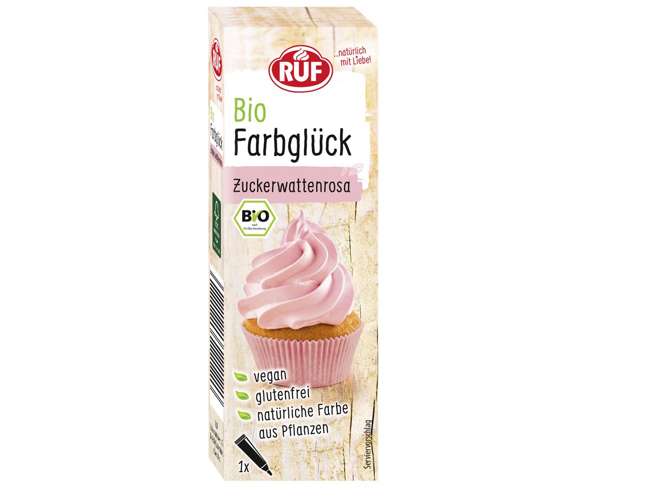 ruf bio farbglueck zuckerwattenrosa 25g