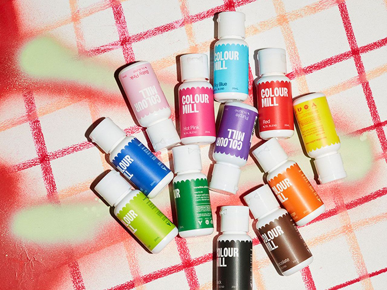 food colour oil soluble kickstarter set of 12