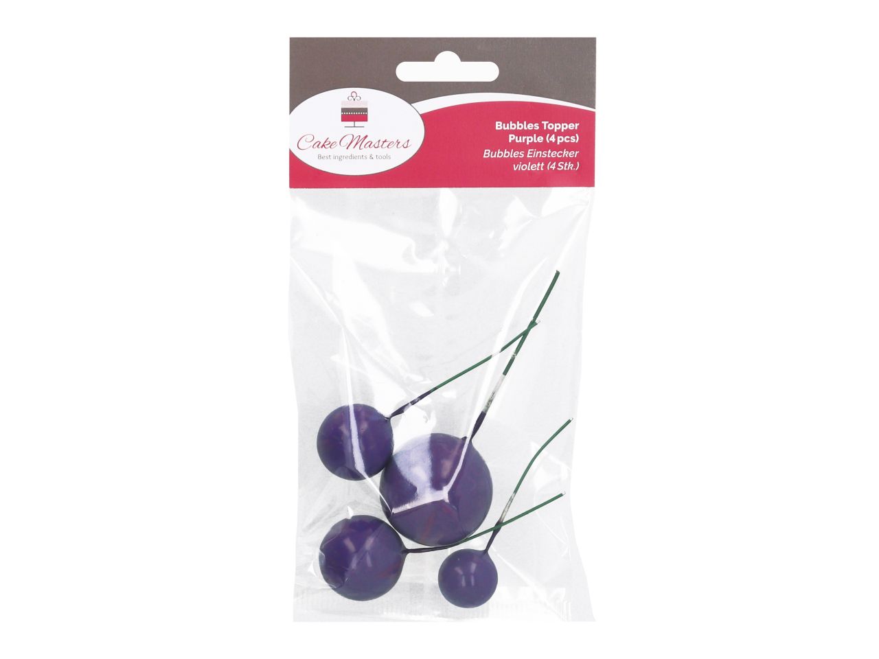 cm bubbles einstecker violett 4 stueck mit hangtag