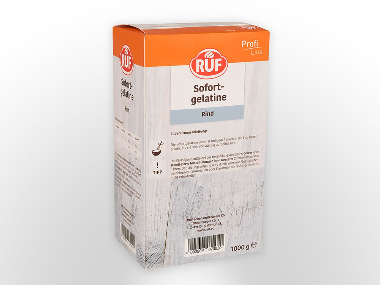 ruf gelatine beef grinded 500g
