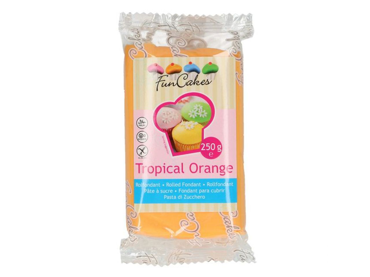 funcakes fondant tropical orange 250g