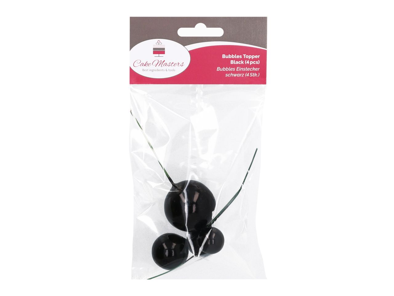 cm bubbles einstecker schwarz 4 stueck mit hangtag