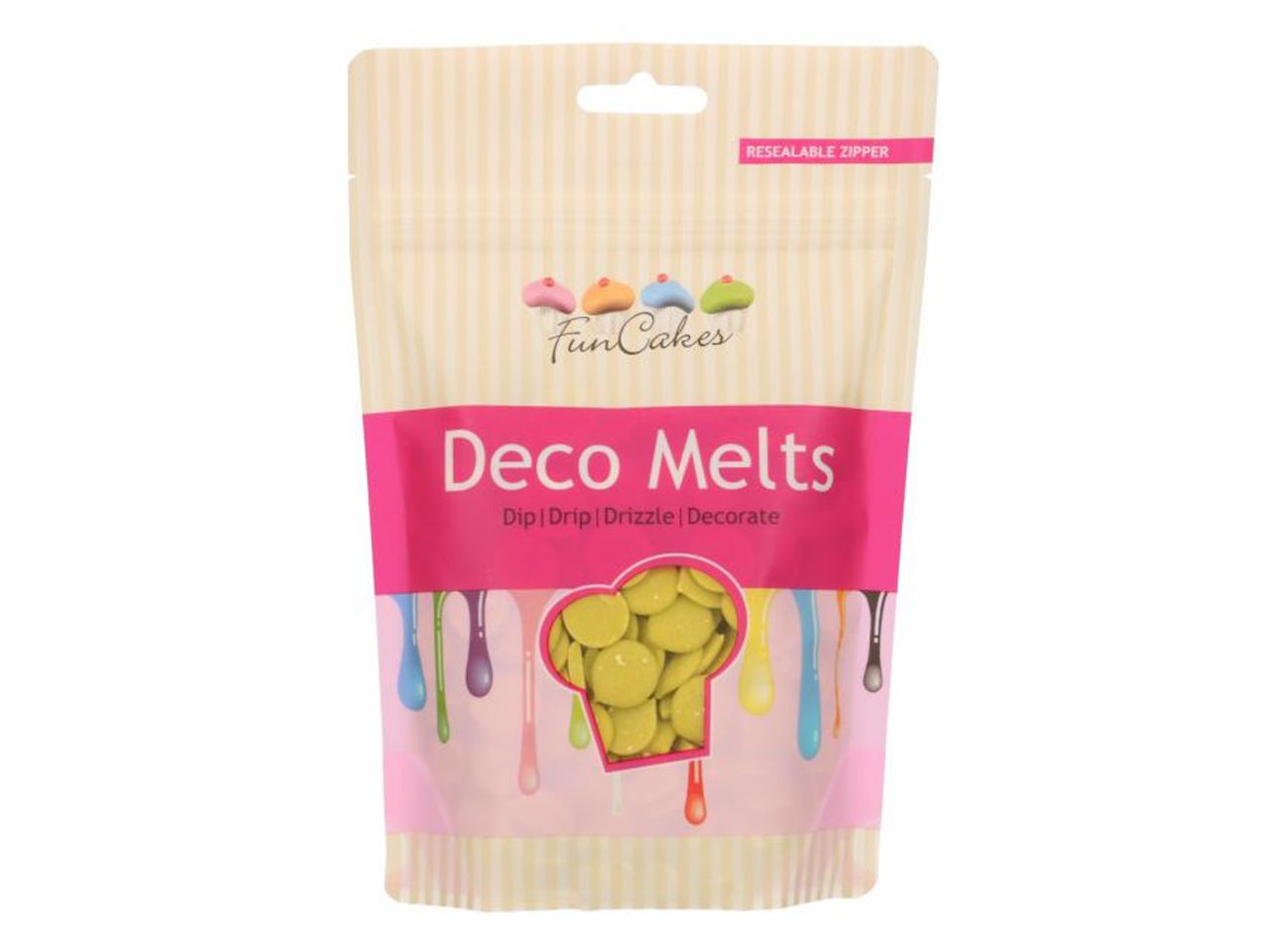 funcakes deco melts lime green 250g