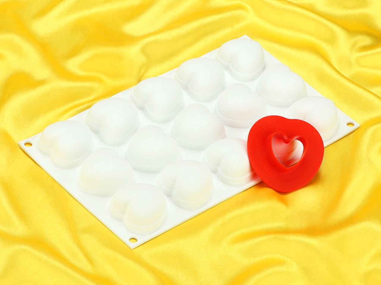 silicone mould cupido heart 30